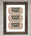 Good Times Beige Framed Wall Art - Hi Society
