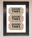 Good Times Beige Framed Wall Art - Hi Society