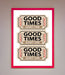 Good Times Beige Framed Wall Art - Hi Society