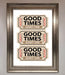 Good Times Beige Framed Wall Art - Hi Society