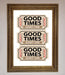 Good Times Beige Framed Wall Art - Hi Society