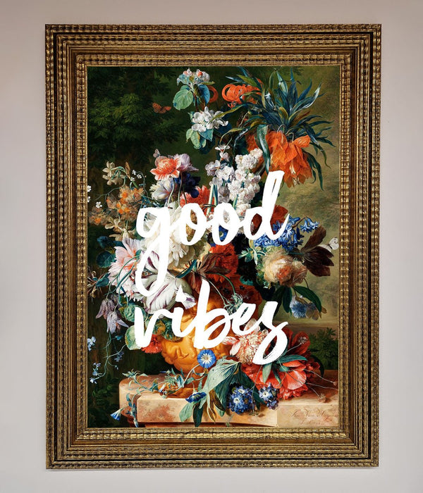 Good Vibes Framed Wall Art - Hi Society
