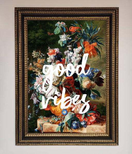 Good Vibes Framed Wall Art - Hi Society