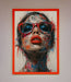 Graffiti Lady Glasses Framed Wall Art - Hi Society