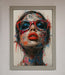 Graffiti Lady Glasses Framed Wall Art - Hi Society