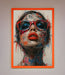 Graffiti Lady Glasses Framed Wall Art - Hi Society