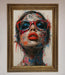 Graffiti Lady Glasses Framed Wall Art - Hi Society