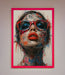 Graffiti Lady Glasses Framed Wall Art - Hi Society