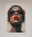 Graffiti Lady Glasses Framed Wall Art - Hi Society