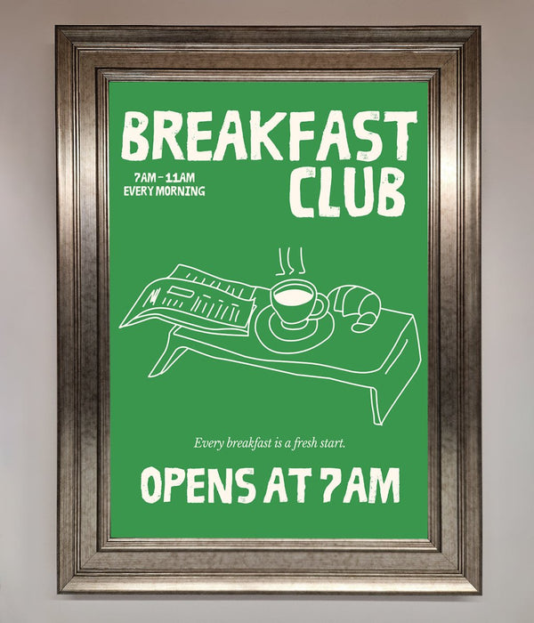 Green Breakfast Club Framed Wall Art - Hi Society