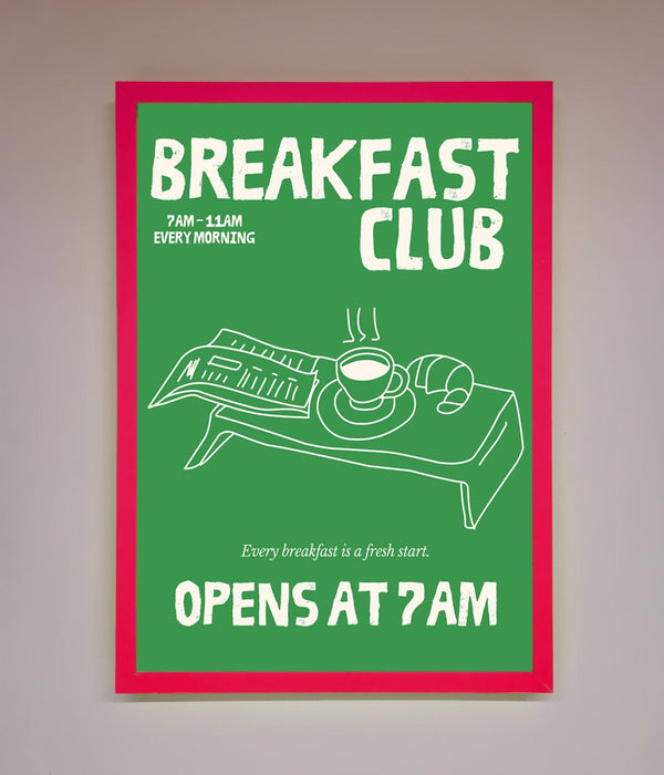 Green Breakfast Club Framed Wall Art - Hi Society