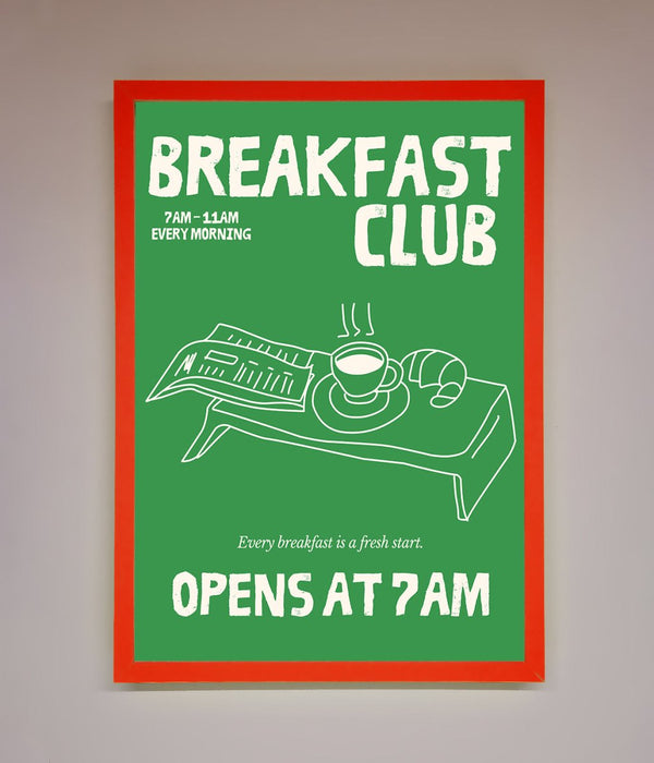 Green Breakfast Club Framed Wall Art - Hi Society