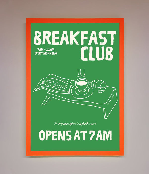 Green Breakfast Club Framed Wall Art - Hi Society