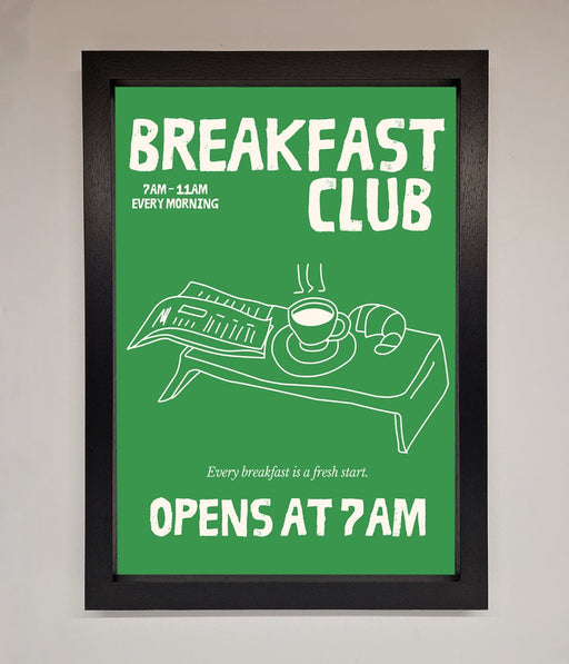 Green Breakfast Club Framed Wall Art - Hi Society