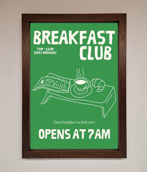 Green Breakfast Club Framed Wall Art - Hi Society