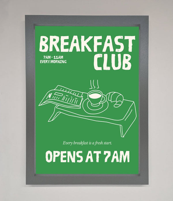 Green Breakfast Club Framed Wall Art - Hi Society