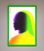 Green To Yellow Woman Framed Poster - Hi Society