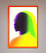 Green To Yellow Woman Framed Poster - Hi Society