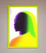 Green To Yellow Woman Framed Poster - Hi Society