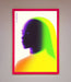 Green To Yellow Woman Framed Poster - Hi Society