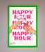 Happy Hour Framed Poster - Hi Society