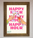 Happy Hour Framed Poster - Hi Society