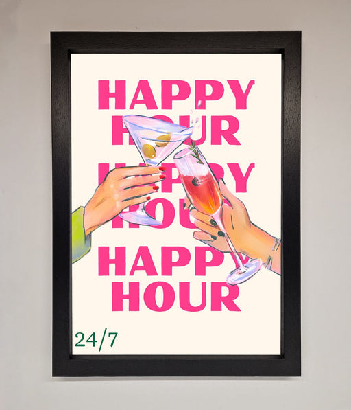Happy Hour Framed Poster - Hi Society