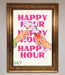 Happy Hour Framed Poster - Hi Society
