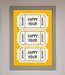 Happy Hour Mustard Framed Wall Art - Hi Society