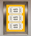 Happy Hour Mustard Framed Wall Art - Hi Society
