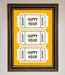 Happy Hour Mustard Framed Wall Art - Hi Society