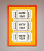 Happy Hour Mustard Framed Wall Art - Hi Society