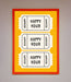 Happy Hour Mustard Framed Wall Art - Hi Society