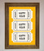 Happy Hour Mustard Framed Wall Art - Hi Society