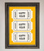 Happy Hour Mustard Framed Wall Art - Hi Society