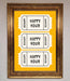 Happy Hour Mustard Framed Wall Art - Hi Society