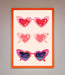 Heart Sunglasses Framed Poster - Hi Society