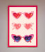 Heart Sunglasses Framed Poster - Hi Society