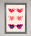 Heart Sunglasses Framed Poster - Hi Society