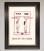 Here For The Coffee Framed Print - Hi Society