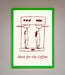 Here For The Coffee Framed Print - Hi Society
