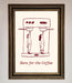 Here For The Coffee Framed Print - Hi Society