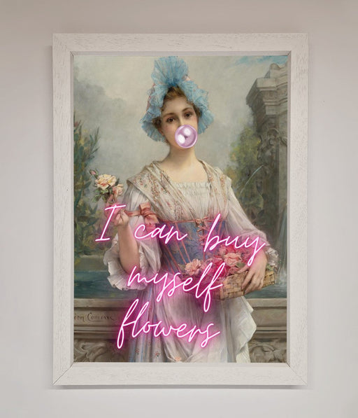 I Can Buy Myself Flowers Framed Print - Hi Society