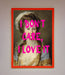 I Dont Care I Love It Framed Print - Hi Society