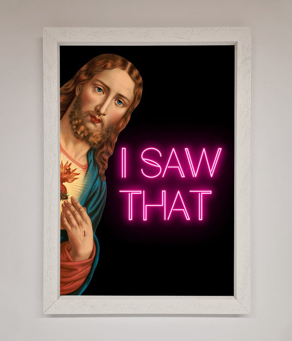 I Saw That Framed Print - Hi Society