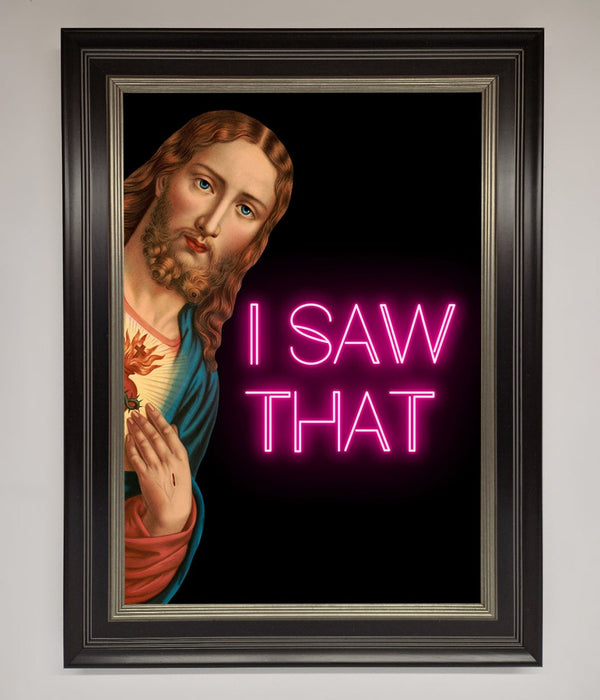 I Saw That Framed Print - Hi Society
