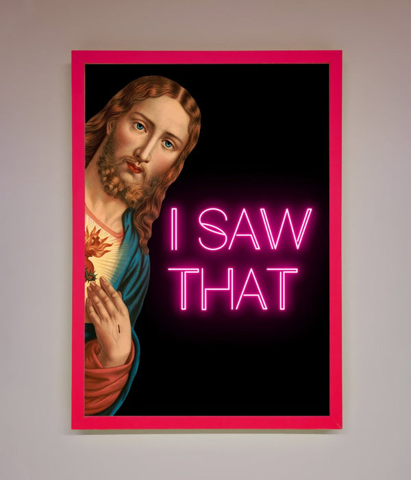 I Saw That Framed Print - Hi Society