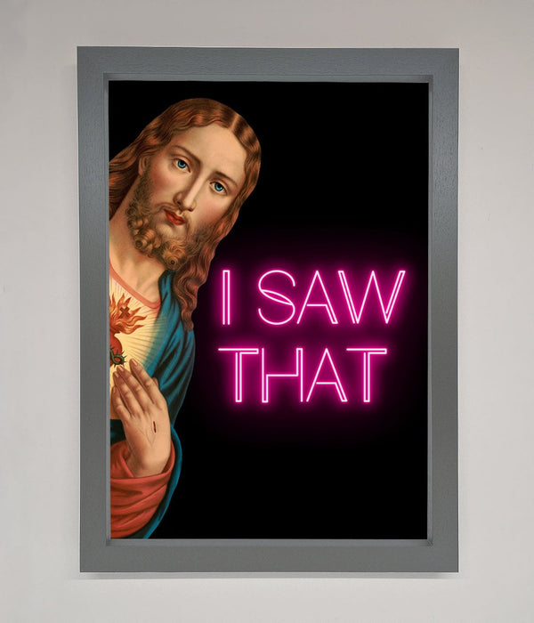 I Saw That Framed Print - Hi Society