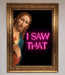 I Saw That Framed Print - Hi Society