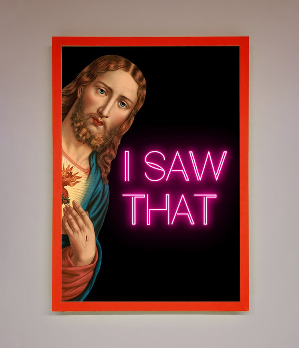 I Saw That Framed Print - Hi Society